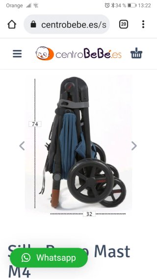 Carrito Bebé MUST4 Azul