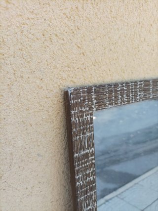 Espejo de madera y cristal