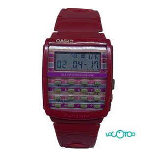 Reloj Casio Calculadora Vintage Rojo