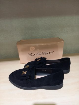Mocassini YES BONBON neri donna taglia 36