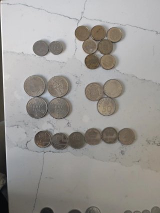 Lote de monedas antiguas