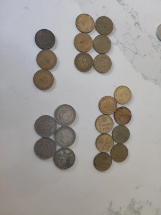 Lote de monedas antiguas