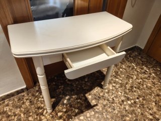 Mesa Consola Blanca Extensible