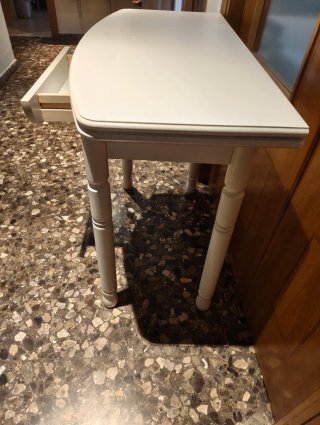 Mesa Consola Blanca Extensible