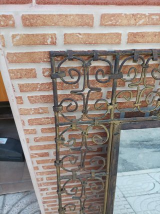 Espejo decorativo metal y cristal