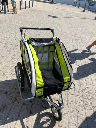 Rimorchio doppio per bici/corsa