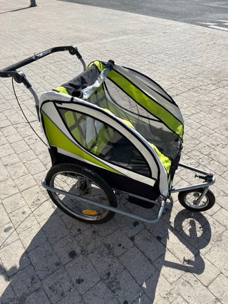 Rimorchio doppio per bici/corsa