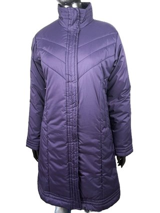 Cappotto Adidas Donna Viola Lungo Imbottito Taglia