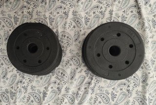 Mancuernas ajustables con discos