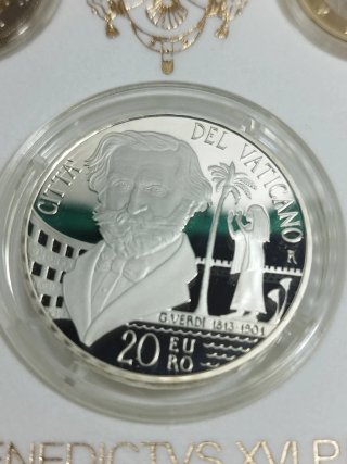 Cartera Vaticano 2013 PROOF con monedas plata