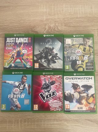 Lote 6 juegos Xbox One: FIFA, Destiny, Overwatch