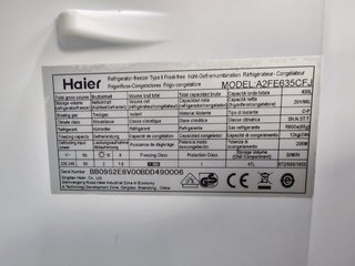 Nevera Haier plateada