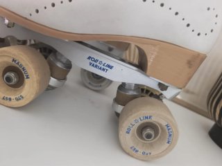 Patines de artístico blancos para competición