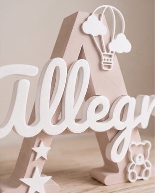 Letras 3D Personalizadas Bebé