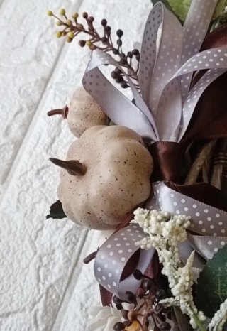 Ghirlanda Zucca Cuore Decorazione Autunnale