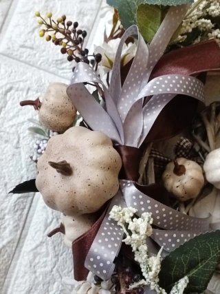 Ghirlanda Zucca Cuore Decorazione Autunnale