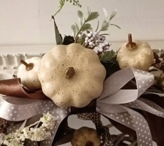 Ghirlanda Zucca Cuore Decorazione Autunnale