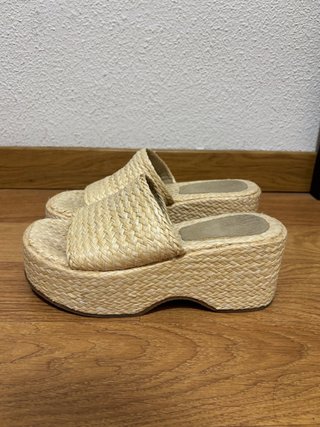 Sandalias de cuña de esparto