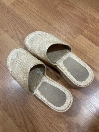 Sandalias de cuña de esparto