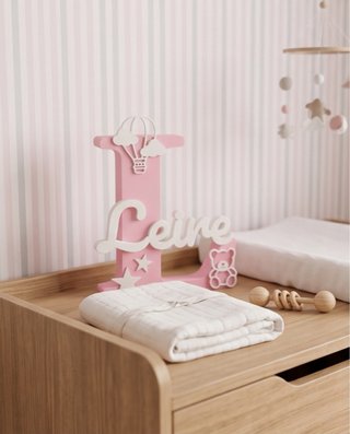 Letras 3D personalizadas para bebe