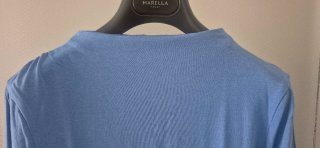 Maglia Donna Manica Lunga Azzurra "Nice & Chic"
