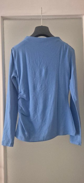 Maglia Donna Manica Lunga Azzurra "Nice & Chic"