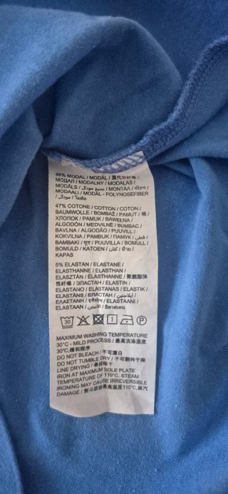 Maglia Donna Manica Lunga Azzurra "Nice & Chic"