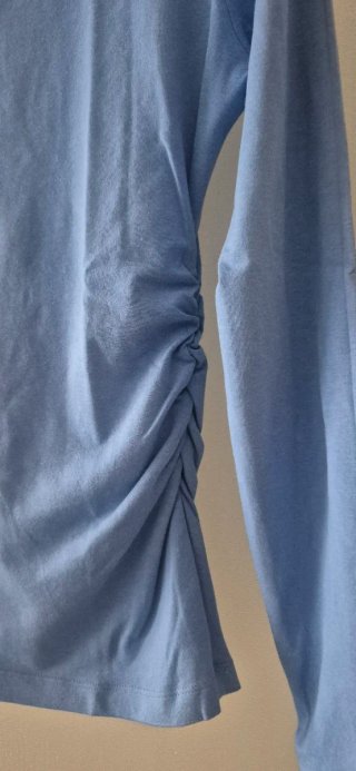 Maglia Donna Manica Lunga Azzurra "Nice & Chic"