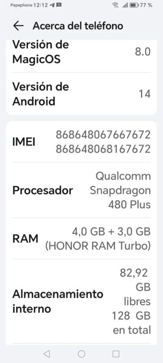 Honor 70 lite 5G 128GB