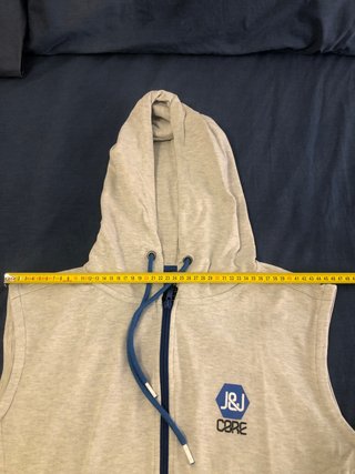 Gilet felpa smanicato Jack & Jones Core-Grigio/Blu