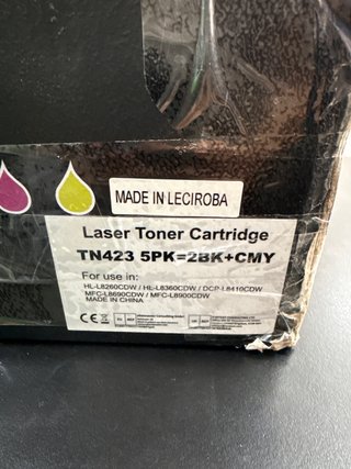 Cartucho Toner TN423 5PK=2BK+CMY