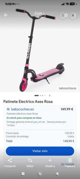Patinete eléctrico Axes Rosa
