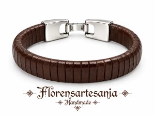 Pulsera cuero Florensartesania