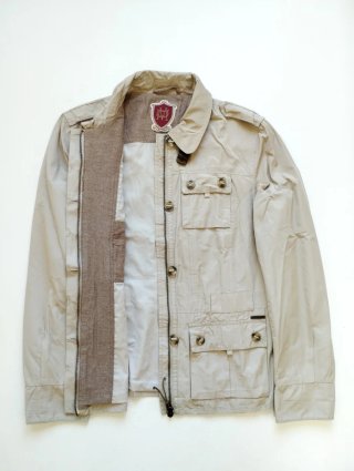 Chaqueta Massimo Dutti Beige Estilo Safari