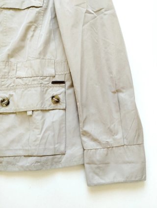 Chaqueta Massimo Dutti Beige Estilo Safari