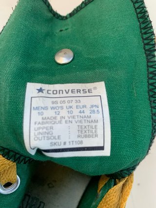 Converse All Star Denim Negro y Verde