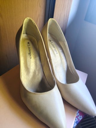 Zapatos stiletto beige 37