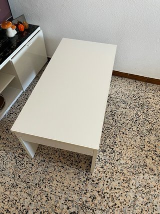 Mesa elevable blanca