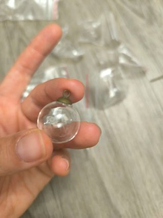 Set para crear anillos y colgantes bola cristal
