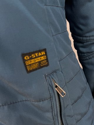 G-Star Raw Parka Donna Blu Cappuccio Taglia S