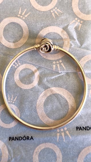 Pulsera Pandora Moments Rígida Plata