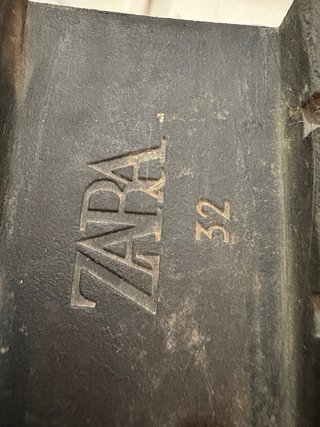 Botas altas niña negras talla 32