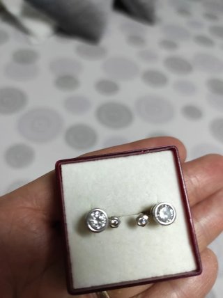 Pendientes de plata con circonitas
