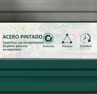 Jardinera Elevada Rectangular de Acero Galvanizado