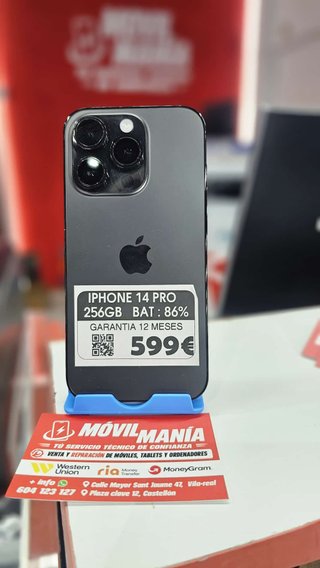 iPhone 14 Pro 256GB Grigio 86% Batteria