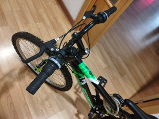 Bicicleta 24 Negra y Verde