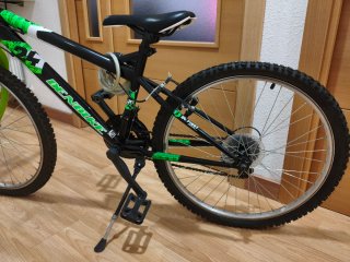 Bicicleta 24 Negra y Verde