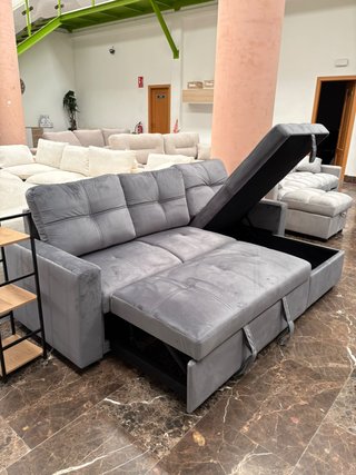 NUEVO SOFA CAMA 3 PLAZAS CON ARCON EN CHAISELONGUE