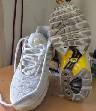 Zapatillas Nike Air Max Plus TN Hombre Blancas