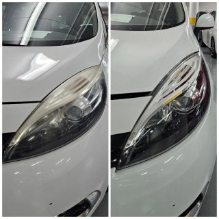 Pulido faros de coche